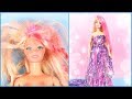 Barbie Saç Yapımı - Kendin Yap Kıyafet Dikişsiz İzle ~ Oyuncak Bebek Dönüşümü Nasıl Yapılır DIY DOLL