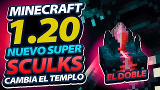 MINECRAFT 1.20 👉 NUEVO SUPER SCULK 👉 CAMBIA LA MESA DE ENCAN.. 👉 CAMBIA EL TEMPLO (SNAPSHOT 23W14A)