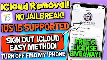 Remove iCloud Account on iPhone & iPad iOS 15 Supported! Unlock iPhone Without Password + GIVEAWAY!