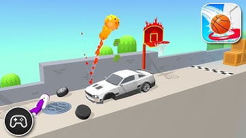 Bounce Dunk - Gameplay Walkthrough Part 82 - Racing Game Levels 291-294 (iOS, Android)