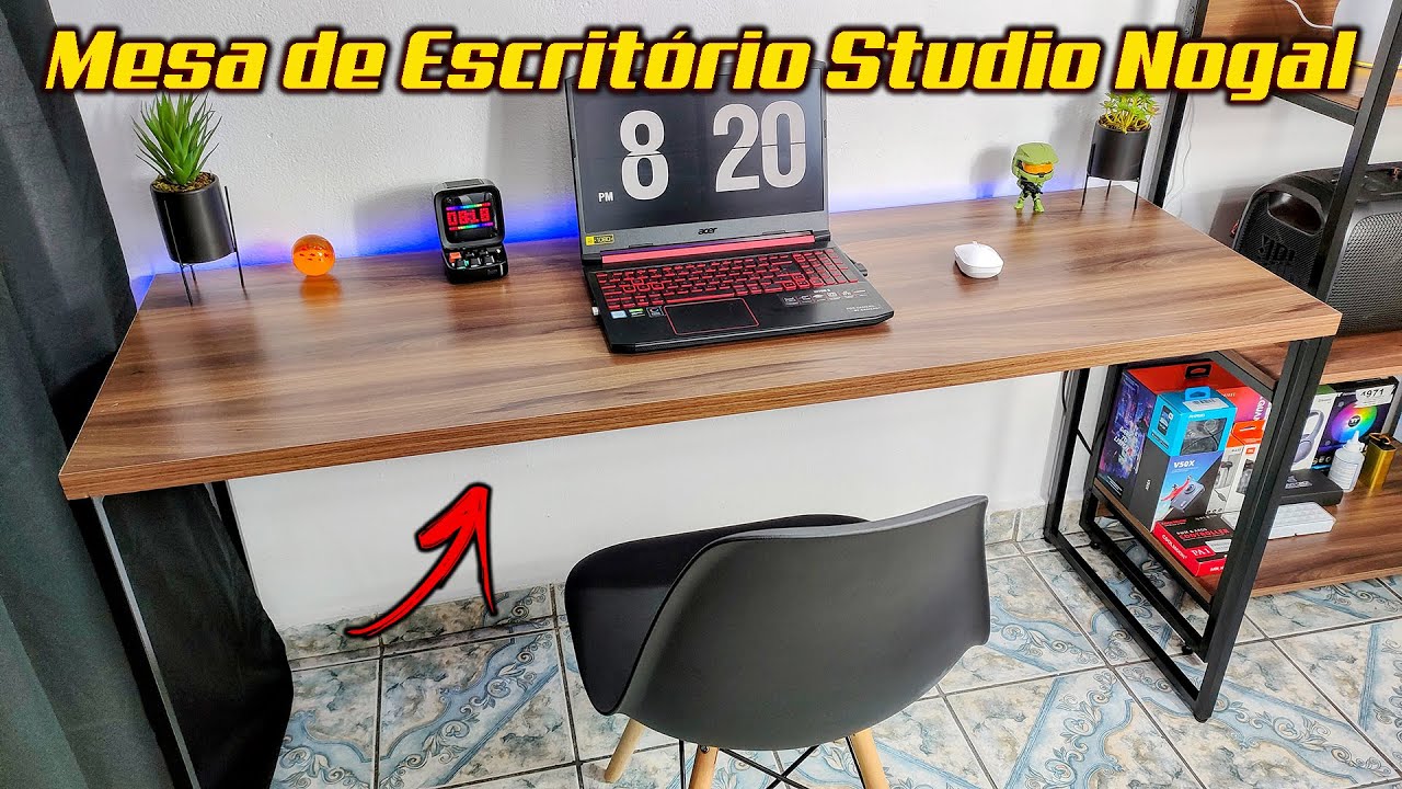 Mesa escritorio estilo industrial 200 x 60