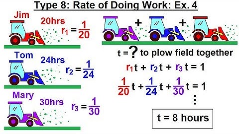Algebra - Ch. 2: Word Problem (27 of 46) Type 8: Rate of Doing Work: Ex. 4