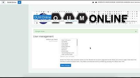Moodle Admin: Viewing users based on filter: Authentication: email-based-registration