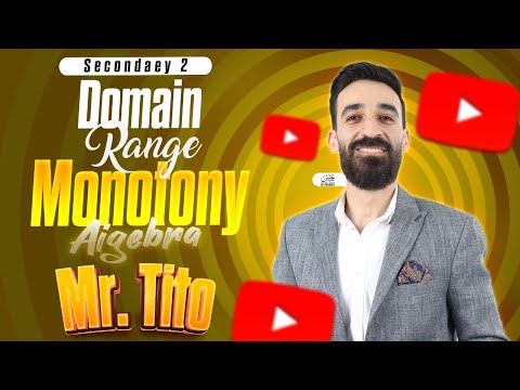 Domain Range And Monotony Algebra Senior 2 Mr TiTo