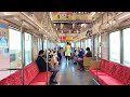 【4K】Walking inside the Japanese Train