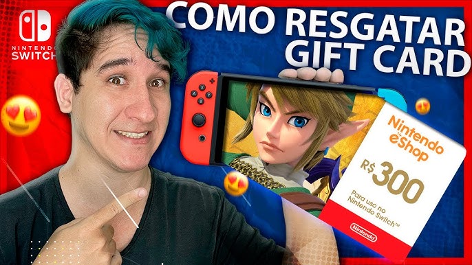 Gift Card Nintendo: 300 Reais - Cartão Presente Digital