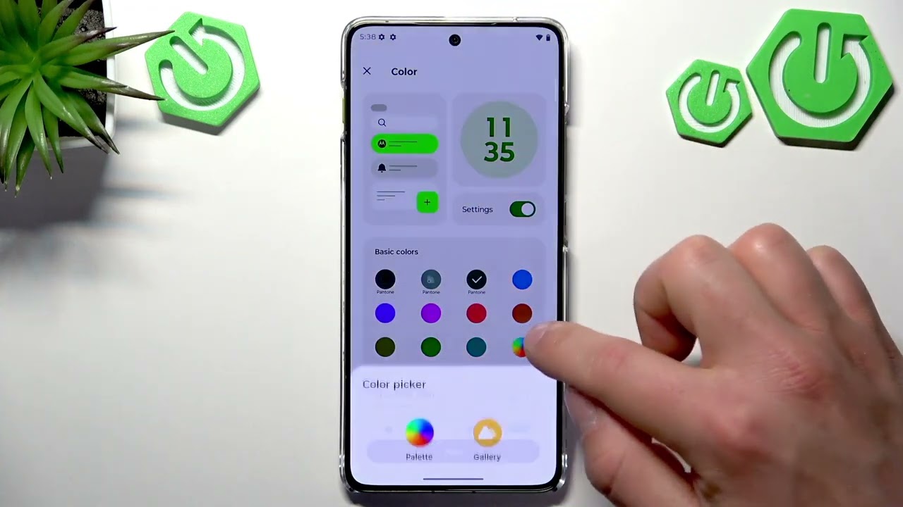 MOTOROLA Edge 70 – Come personalizzare i colori dell'interfaccia