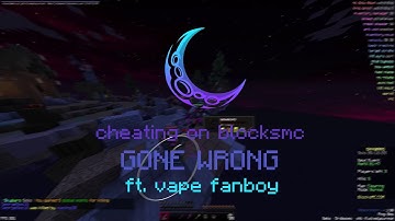 destroying blocksmc with moon. (fastest scaffold)  ft. vape fanboy GONE WRONG