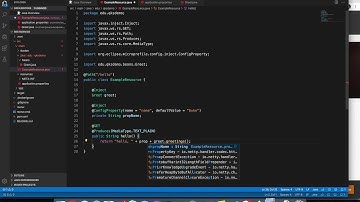Microprofile config with Quarkus