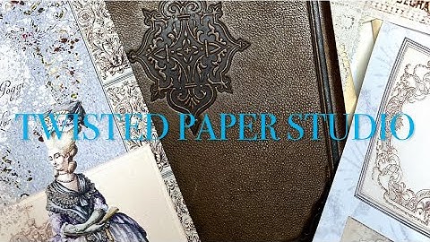 Tutorial process saving a curved spine on hardcover book Part l #junkjournal #book #howto