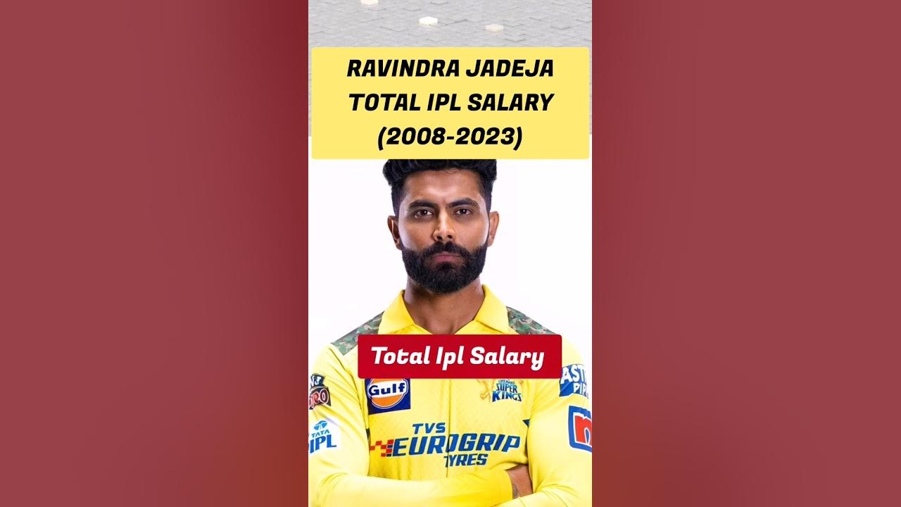 RAVINDRA JADEJA TOTAL IPL SALARY (20082023) cricketshorts RAVINDRA JADEJA TOTAL IPL SALARY (20082023) cricketshorts