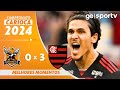 NOVA IGUAÇU 0 X 3 FLAMENGO | MELHORES MOMENTOS | CAMPEONATO CARIOCA 2024 | ge.globo image