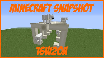 Minecraft Snapshot 16w20a - Polar Bears, Fossils and More!