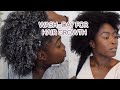 WASH DAY ROUTINE FOR HAIR GROWTH FT. HAIRFINITY || 4A/4B/4C NATURAL HAIR