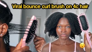 Full I tried the TikTok viral curl defining brush | does this work on 4b/4c hair Update