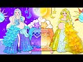 DIY Paper Doll | Day And Night Barbie Mom New Dressup EXTREME Makeover | Dolls Beauty