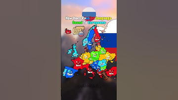 How Does Russian Language Sound To Europeans #shorts #viral #geography #map #geotuber #history #fyp