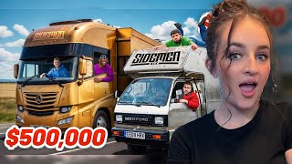 I REACTED TO SIDEMEN $500,000 vs $500 MOBILE HOME ROAD TRIP
