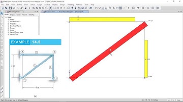 CSI ETABS - 14 - Truss Analysis (Example 14.5) Ground Displacement (Settlement) | part 3
