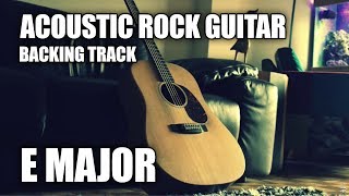 Acoustic Rock Guitar Backing Track In E Major chords