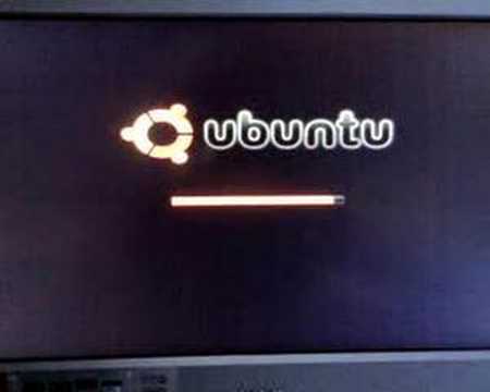 Ubuntu 7.04 startup video
