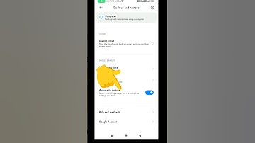 Automatica restore and backup when reinstalling an app in Redmi Phones | backup storage and data