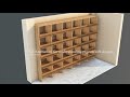 pigeon loft design idea tray system, easy to clean,...3d animation