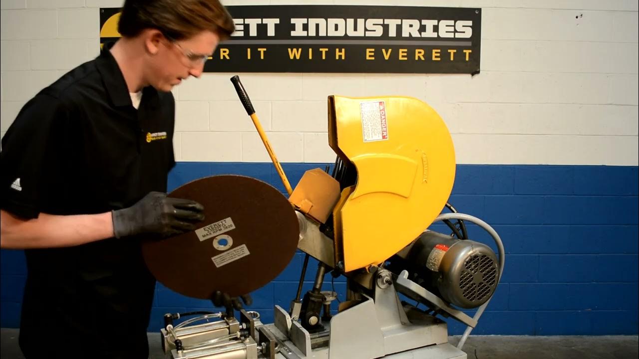 How to Change the Wheel on an Everett Industries Chop Saw YouTube