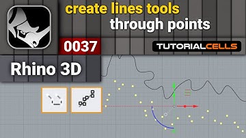 0037. draw line through point or polyline through points in rhino