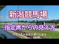 【新潟競馬場】指定席から馬場の見え方