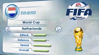 [PC] | FIFA 2001 | NETHERLANDS | WORLD CUP | LONGPLAY | WORLD CLASS DIFFICULTY