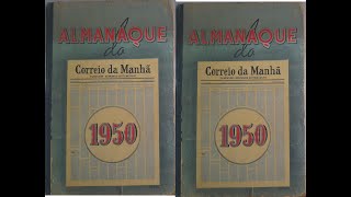 O livro almanaque correio da manhã do ano de 1950 antigo e raro