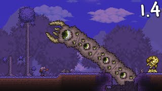 It's time for one of my favourite bosses, as we're back once again
another terraria 1.4 master mode boss fight! today taking on the eater
world'...