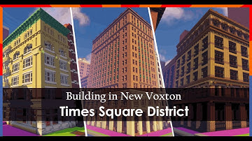 Minecraft Building Times Square District (Part 5) | Timelapse