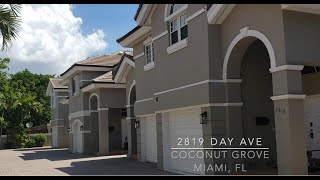 SOLD! 2819 Day Ave, Coconut Grove\/Miami, FL - Townhome Video Tour - Miami Real Estate for Sale