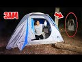 CAMPING IN THE WOODS AT 3AM! *HAUNTED WOODS*