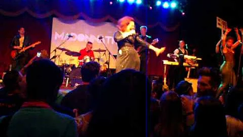 Angela DiCarlo sings Material Girl at Madonnathon ...