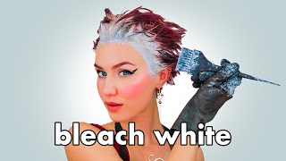 Bleaching my hair White PART 1