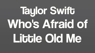 Taylor Swift - Who’s Afraid of Little Old Me (Acoustic Karaoke)