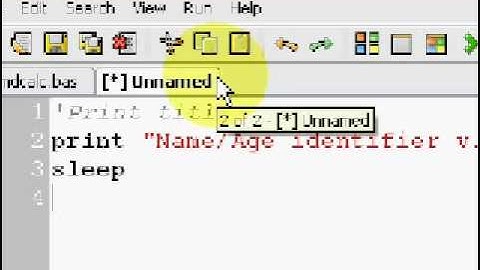 BASIC programming language tutorial - 1