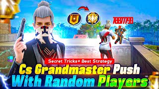 CS Grandmaster Rank Push With 🤯 RANDOM PLAYERS ✅ | Best Strategy + Secret Tips 🔥 | Utkarsh FF