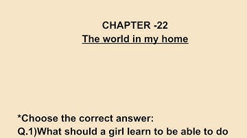 Class 4 EVS Chapter 22 The world in my home, Question answer