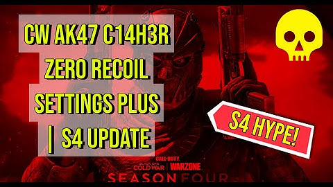 C14H3R (CIPHER) SCRIPT CW AK 47 SETTINGS & VALUES | 0 RECOIL | + WARZONE SEASON 4 UPDATE | CRONUS