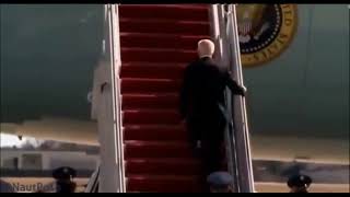 Biden rushing up stairs vs Trump Golfing