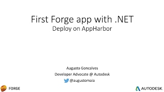 Forge & ASP.NET: from zero to hero in 30 minutes screenshot 4