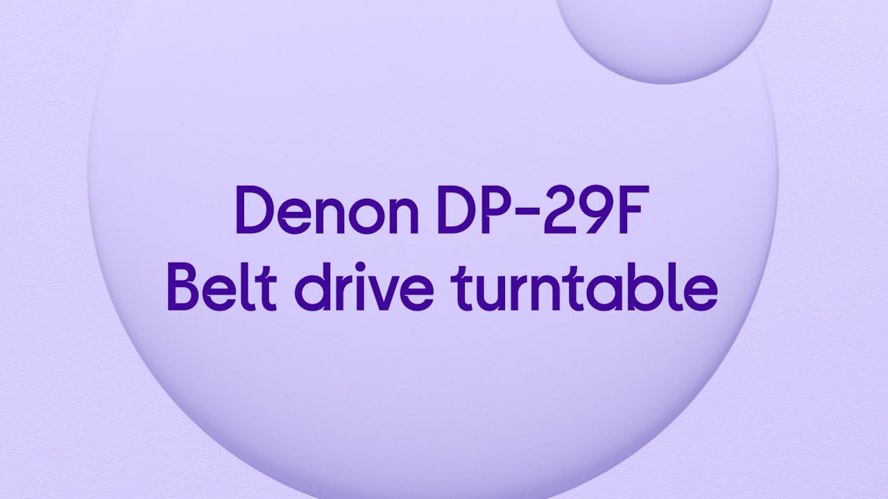  Update Denon DP-29F Belt Drive Turntable - Silver - Product Overview