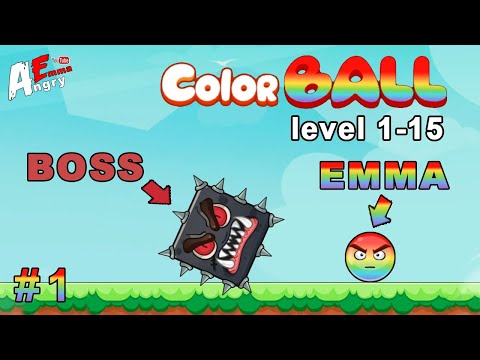 🟡Color Ball Adventure - Gameplay #1 Level 1-15 + BOSS (Android)