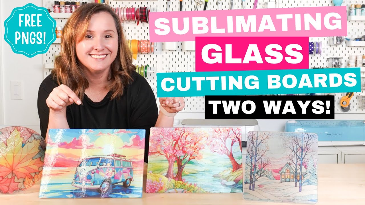 How to Sublimate Glass Cutting Boards Two Ways! 