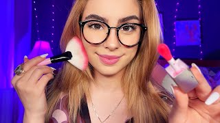 ASMR Bestie Does Your Makeup 💄 Fast \& Aggressive, Layered Personal Attention For SLEEP 😴
