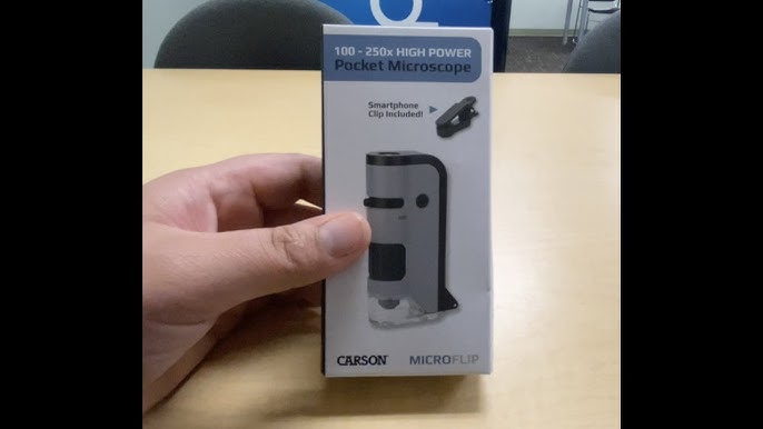 Carson MP-250 100x ~ 250x Pocket Microscope Magnif1er MicroFlip